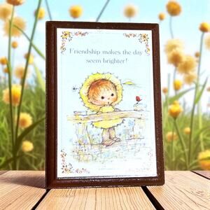 Hallmark Mary Hamilton Urchins Friendship Plaque 1979 Wall Art missing hanger